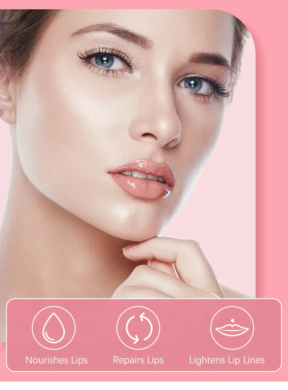 Organic Lip Plumping Gloss Oil Tint for Soft, Pink, Fuller Lips