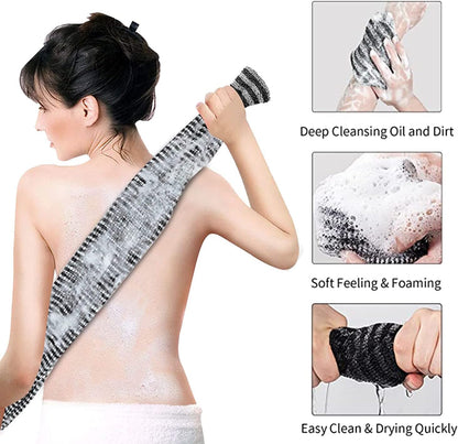 Japanese Nylon Exfoliating Bath Towel,  Back Scrubber & Shower Body