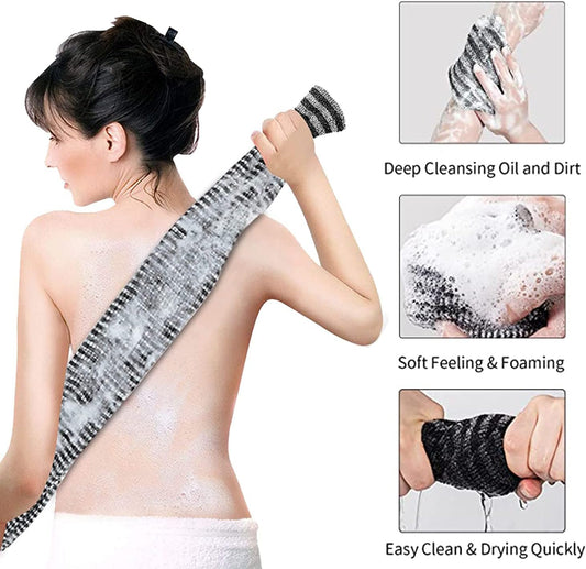 Japanese Nylon Exfoliating Bath Towel,  Back Scrubber & Shower Body