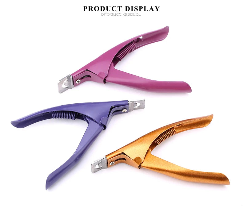 Stainless Steel U-Type Edge Trimmer for Fake & Artificial Nail Tips
