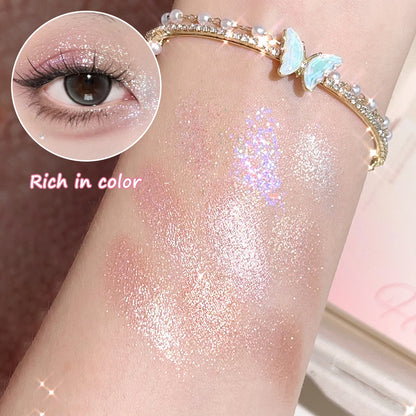 Pearlescent Fine Glitter Highlighter & Eyeshadow Palette,