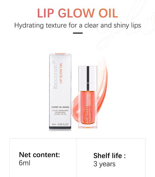 Organic Lip Plumping Gloss Oil Tint for Soft, Pink, Fuller Lips