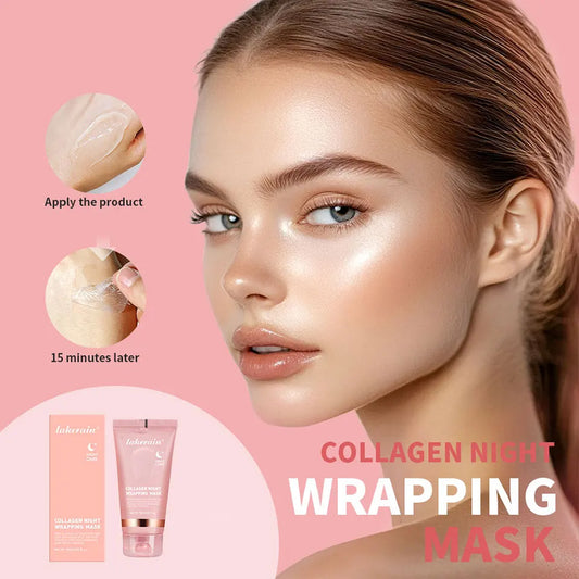 Korean Deep Collagen Peel Off Face Mask Anti-Wrinkle, Lifting & Overnight Skin Repair Bio Mask