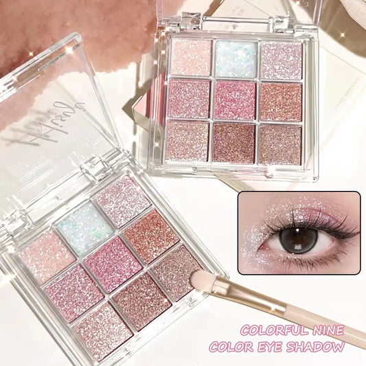Pearlescent Fine Glitter Highlighter & Eyeshadow Palette,