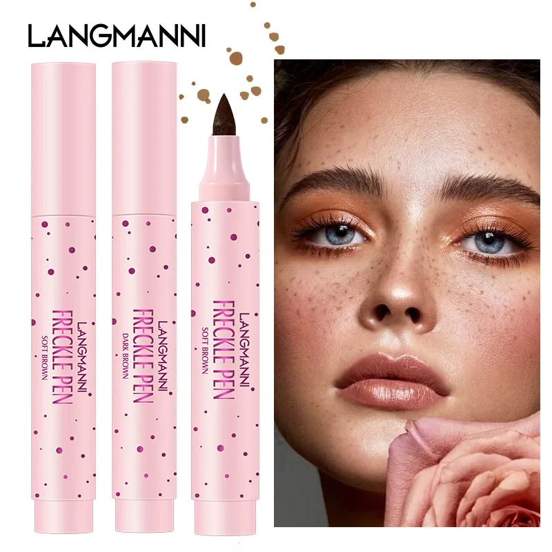 Natural Freckle Pen,Waterproof Freckle Dot Makeup Pen for Long-Lasting Beauty