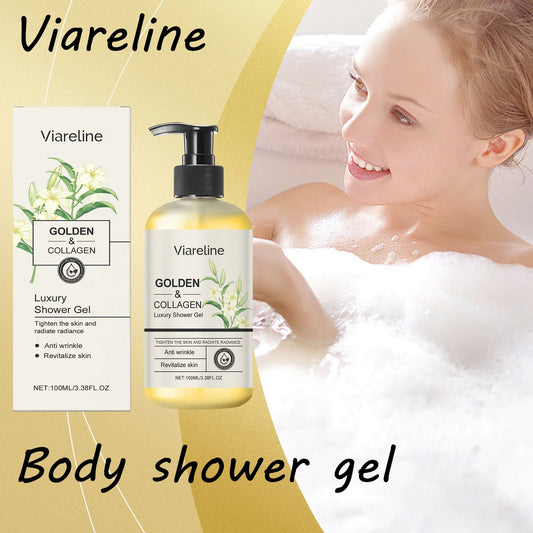 Viareline Collagen Body Wash Gel with Long-Lasting Fragrance & Oil Control
