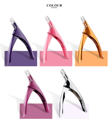 Stainless Steel U-Type Edge Trimmer for Fake & Artificial Nail Tips