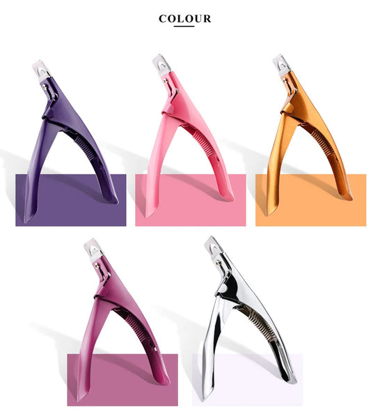 Stainless Steel U-Type Edge Trimmer for Fake & Artificial Nail Tips