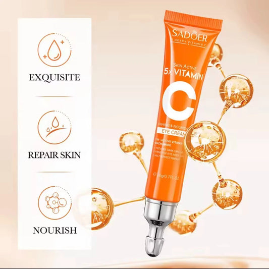 Organic Vitamin C Eye Cream Dark Circles & Puffy Eyes Remover